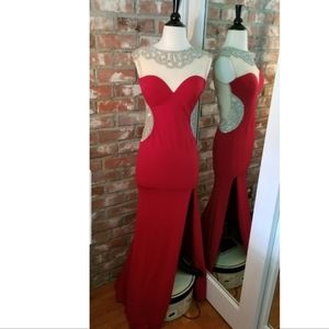 Jovani Red Sequin Dress Size 0